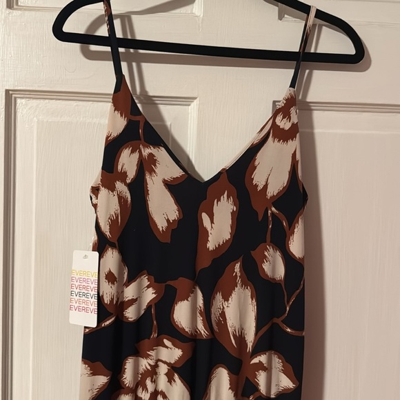 Allison Joy NWT Evereve Sleeveless Millie Maxi Dress Size XS Navy/Gold/White - Picture 2 of 13